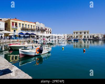 Grecia, Creta / Souda - Rethymno - Antico porto veneziano di Rethymno Foto Stock