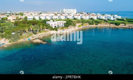 Spiaggia aerea di Sirena, Protaras, Cipro Foto Stock