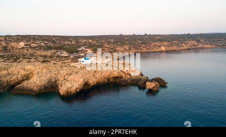 Cappella aerea Agioi Anargyroi, cavo Greco, Cipro Foto Stock