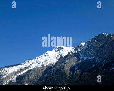 Escursione invernale al monte Pleisenspitze, Tirolo, Austria Foto Stock
