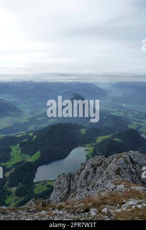 Scheffauer montagna via ferrata, Tirolo, Austria Foto Stock