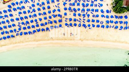 Spiaggia aerea di Makronissos, Ayia Napa, Cipro Foto Stock