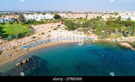 Spiaggia aerea di Sirena, Protaras, Cipro Foto Stock