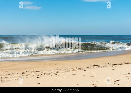 La Granja Beach si trova a sud di Porto Foto Stock