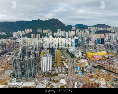 Hong Kong 21 dicembre 2021: Distretto di Hong Kong Kowloon Foto Stock