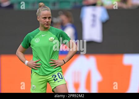 WOLFSBURG - Pia Sophie Wolter di VFL Wolfsburg donne durante la partita di Semifinale femminile della UEFA Champions League tra VFL Wolfsburg e Arsenal WFC alla VFL Wolfsburg Arena il 23 aprile 2023 a Wolfsburg, Germania. AP | altezza olandese | GERRIT DI COLONIA Foto Stock