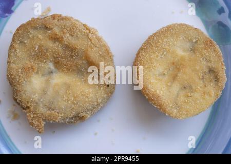 melanzane fritte in carrozza Foto Stock