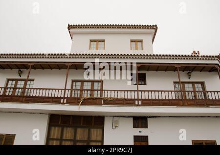 Vista su una casa tradizionale. Foto Stock