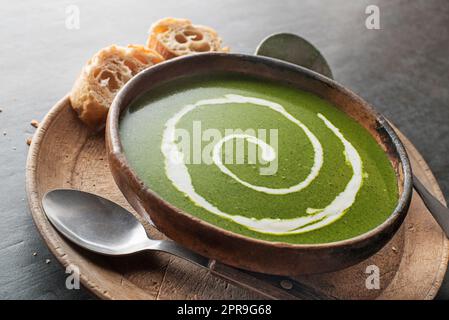 Zuppa cremosa Foto Stock