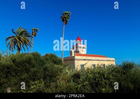 Faro di Ponta da Piedade Foto Stock