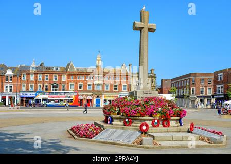 Memoriale di guerra sullo Strand, Exmouth, Devon, Inghilterra, Regno Unito Foto Stock