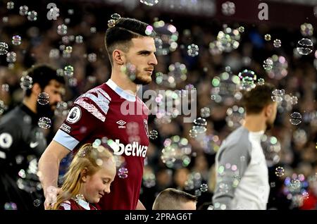 Londra, Regno Unito. 26th Apr, 2023. Durante la partita della West Ham vs Liverpool Premier League al London Stadium di Stratford. Credit: MARTIN DALTON/Alamy Live News Foto Stock