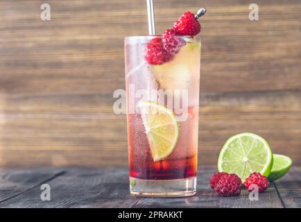 Cocktail rickey al lampone-lime Foto Stock