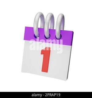 Icone del calendario Foto Stock