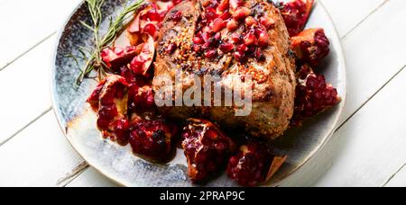 Delizioso pezzo di carne Foto Stock