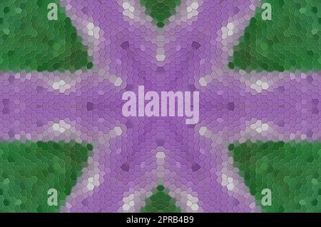 Un mosaico caleidoscopico astratto computer generato grafica Foto Stock