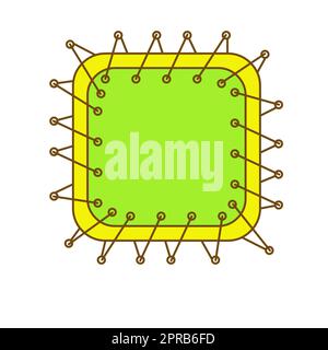 Cornici di design per fumetti. Bellissimo set di cornici fotografiche con Boom Bubbles per collage di design, raccolta di foto fumetto divertente per bambini, disegno di design Foto Stock