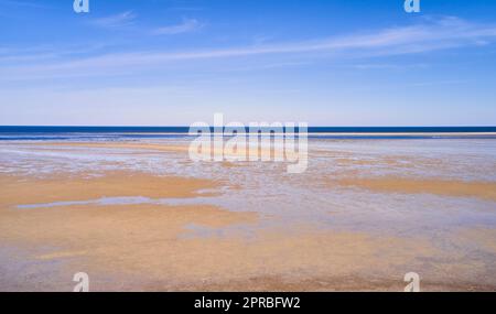 Costa orientale dello Jutland, Danimarca. La costa orientale dello Jutland di fronte a Kattegat. Foto Stock