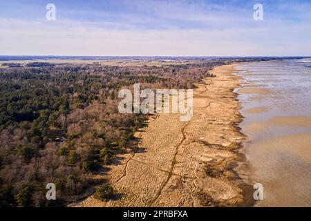 Costa orientale dello Jutland, Danimarca. La costa orientale dello Jutland di fronte a Kattegat. Foto Stock