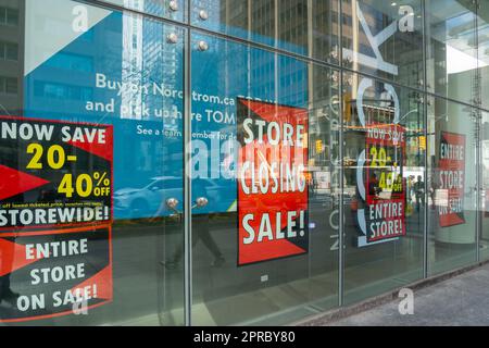 Toronto, Canada - 26 aprile 2023: Negozio Nordstorm a Toronto. Foto Stock