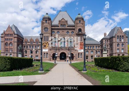 Toronto, ON, Canada-26 aprile 2023: Ontario legislative Building a Queen's Park, Toronto, Canada Foto Stock