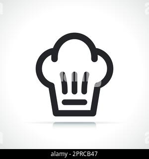 simbolo icona cappello chef vettore Illustrazione Vettoriale