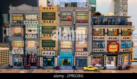 Miniature di Hong Kong degli anni '60, Hong Kong, Cina. Foto Stock