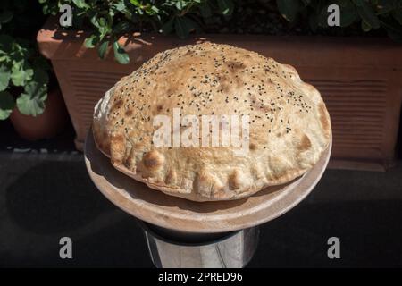 Tradizionale stile turco fatto pane focaccia Foto Stock