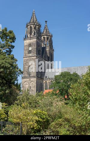 cathedral in Magdeburg Stock Photo