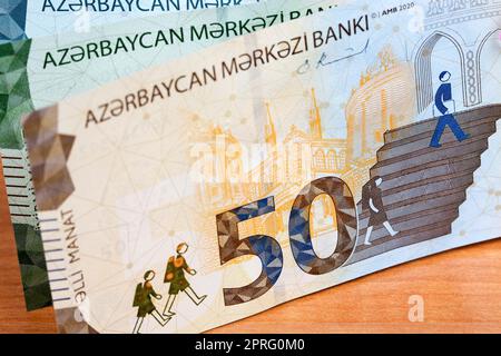 Manat azerbaigiano - nuova serie di banconote Foto Stock