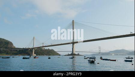 Kwai Tsing, Hong Kong 04 maggio 2020: Ponte di Hong Kong Ting Kau Foto Stock