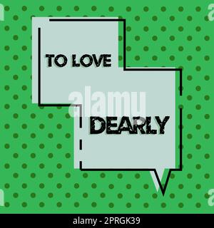 Visualizzazione concettuale per amare DearlyLove qualcuno molto nel modo più umile e aimlessly, concetto che significa Amore qualcuno molto nel più humbl Foto Stock