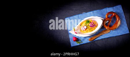 Bavarese Obazda un classico della Germania meridionale Foto Stock