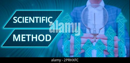 Scrittura a mano testi Scientific MethodPrinciples procedure per la caccia logica della conoscenza. Internet Concept Principles procedure per la caccia logica alla conoscenza Foto Stock