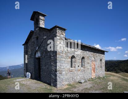 Colline intorno alla Chiesa della Madonna dell'Orsaro, Parma, Italia Foto Stock