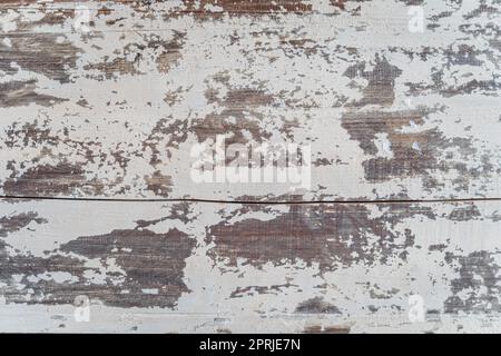 Rovere dipinto di bianco vintage, graffiato, invecchiato e la vernice si stacca dal legno. Texture e sfondo di alta qualità per i tuoi progetti e il tuo lavoro creativo Foto Stock