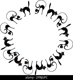 Gatto felice di Halloween Illustrazione Vettoriale