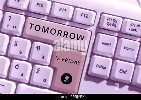 Cartello che mostra Happy Long Weekend, concetto che significa Weekend Happy Holiday che prende riposo Vacanza Nuova settimana Foto Stock