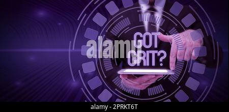 Segno che mostra ottenuto Grit domanda, Business vetrina Un duro lavoro con perseveranza verso l'obiettivo desiderato Foto Stock