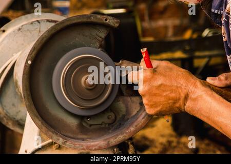 Motore pietra per lavori segreti, di molatura o di lavoro generale Foto Stock