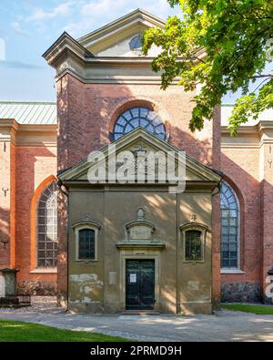 Ingresso della Chiesa di Santa Chiara, Chiesa di Klara, svedese: Klara Kyrka, costruito nel 1989, situato in Klara Vastra Kyrkogata nella zona di Klara nel basso Nor Foto Stock