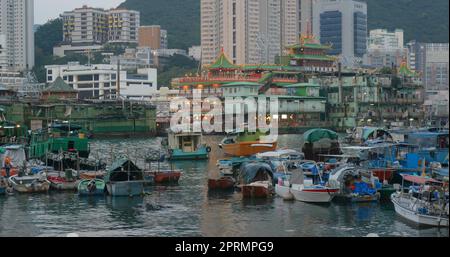 Aberdeen, Hong Kong 12 maggio 2019: Porto di Hong Kong ad aberdeen Foto Stock