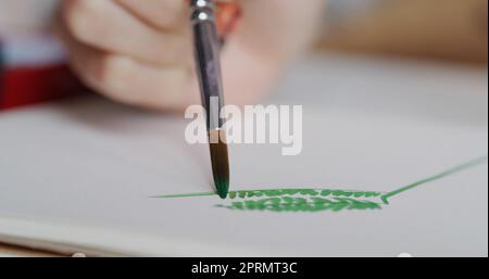 Dipingi su carta da acquerello Foto Stock