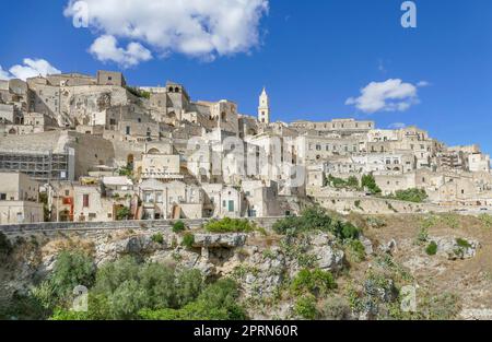 Impressione intorno a Matera nella regione della Basilicata nel Sud Italia Foto Stock