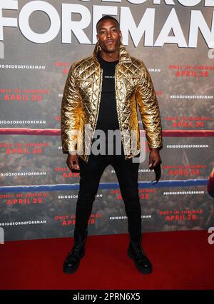 Londra, Regno Unito. 26th Apr, 2023. Stefan-Pierre Tomlin ha partecipato a un VIP Gala Screening di 'Big George Foreman' all'Ham Yard Hotel di Londra. Credit: SOPA Images Limited/Alamy Live News Foto Stock