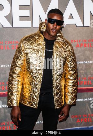 Londra, Regno Unito. 26th Apr, 2023. Stefan-Pierre Tomlin ha partecipato a un VIP Gala Screening di 'Big George Foreman' all'Ham Yard Hotel di Londra. Credit: SOPA Images Limited/Alamy Live News Foto Stock