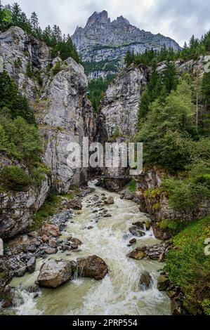 Grindelwald Ghiacciaio Gorge Foto Stock