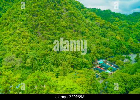 Scenario dalla Rokko Horse Ropeway Foto Stock