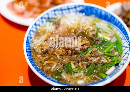 Spessi tagliatelle di riso taitung a Taiwan Foto Stock