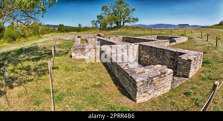 Sito archeologico romano di Iruña-Veleia, Iruña de Oca, Álava, Paesi Baschi, Spagna, Europa Foto Stock